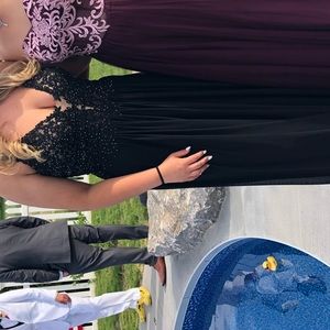 My stunning black prom dress..perfect for a wedding or any black tie event